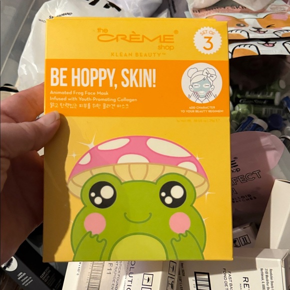 The Creme Shop Other - The Crème Shop Be Hoppy, Skin! Animated Frog Face Mask - Yellow & Green